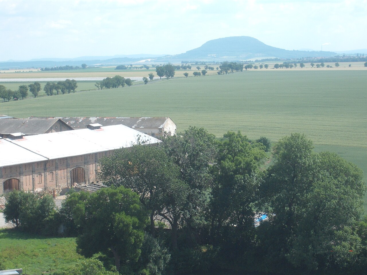 A mountain alone in a plain
