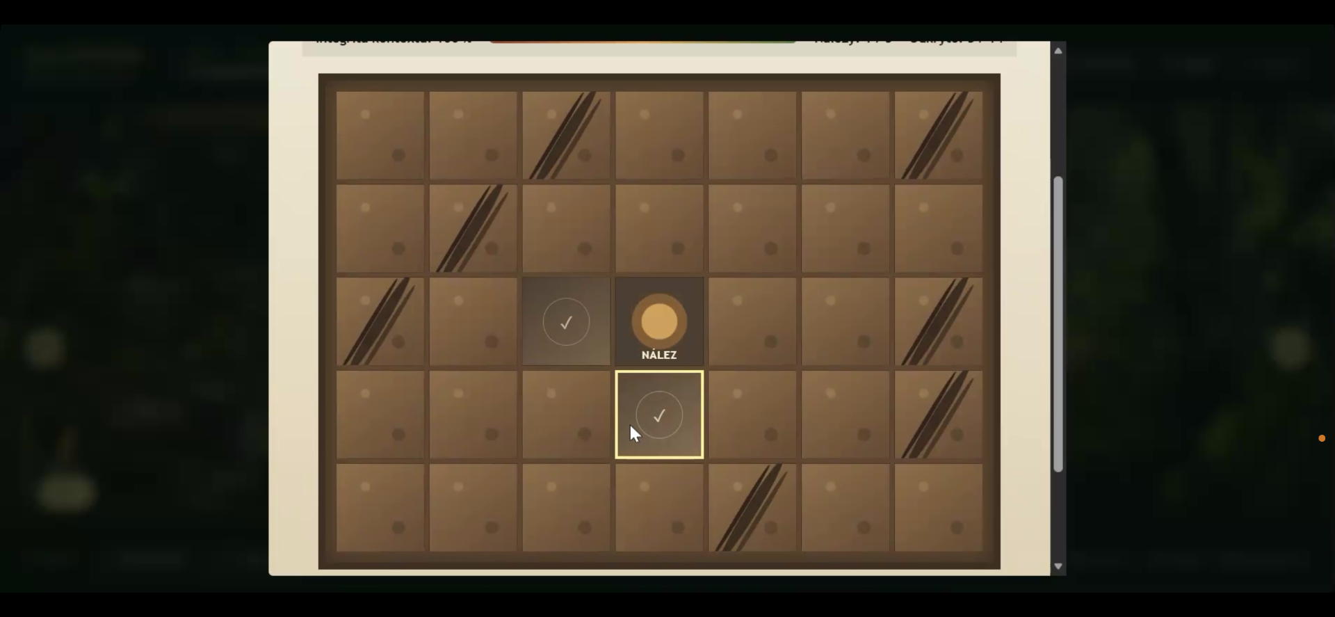 Excavate the grid square by square — a find appears.